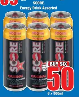 Boxer Superstores SCORE Energy Drink Assorted offer