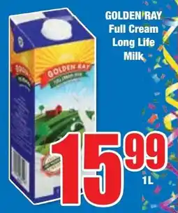 Boxer Superstores GOLDEN RAY Full Cream Long Life Milk offer