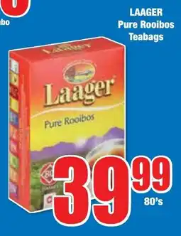 Boxer Superstores LAAGER Pure Rooibos Teabags offer