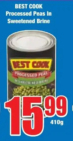 Boxer Superstores BEST COOK Processed Peas In Sweetened Brine offer