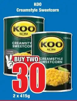 Boxer Superstores KOO Creamstyle Sweetcorn offer