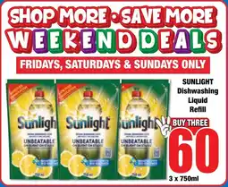 Boxer Superstores SUNLIGHT Dishwashing Liquid Refill offer