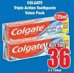 Boxer Superstores COLGATE Triple Action Toothpaste Value Pack offer