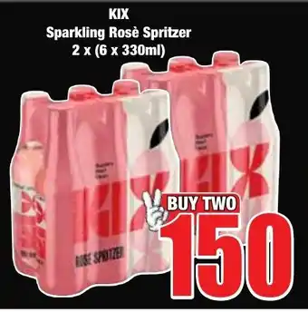 Boxer Superstores KIX Sparkling Rosè Spritzer 2x (6x330ml) offer