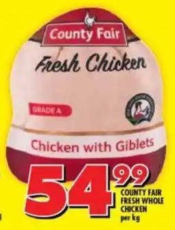 Shoprite COUNTY FAIR FRESH WHOLE CHICKEN offer