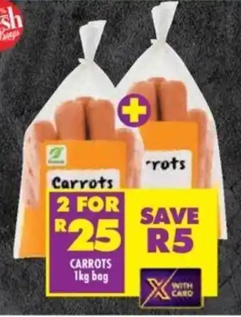 Shoprite CARROTS 1kg bag offer