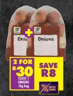 Shoprite CLASS 1 ONIONS 1kg bag offer