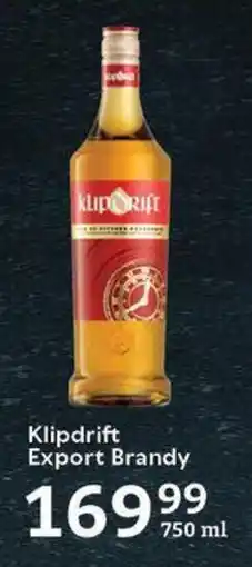 Oxford Freshmarket Klipdrift Export Brandy offer