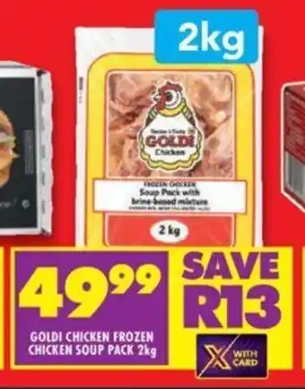 Shoprite GOLDI CHICKEN FROZEN CHICKEN SOUP PACK 2kg offer