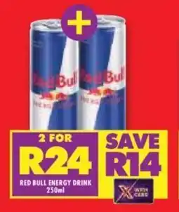 Shoprite RED BULL ENERGY DRINK 250ml offer