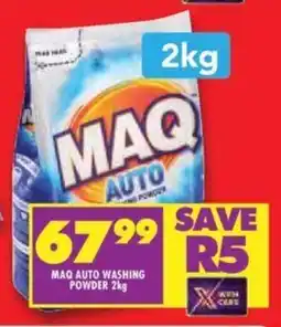 Shoprite MAQ AUTO WASHING POWDER 2kg offer
