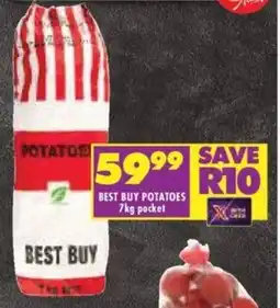 Shoprite BEST BUY POTATOES 7kg pocket offer