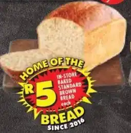 Shoprite IN-STORE BAKED STANDARD BROWN BREAD each offer