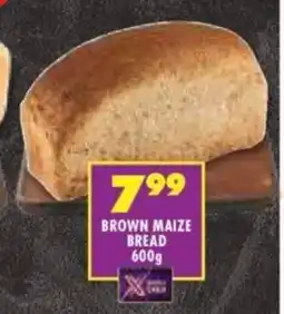 Shoprite BROWN MAIZE BREAD 600g offer