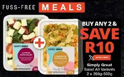 Checkers Simply Great Salad All Variants offer