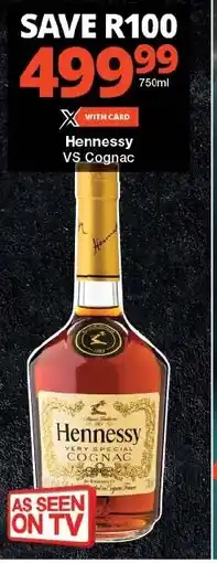 Checkers Hennessy VS Cognac offer