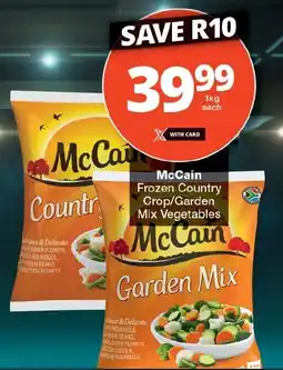 Checkers McCain Frozen Country Crop/Garden Mix Vegetables offer