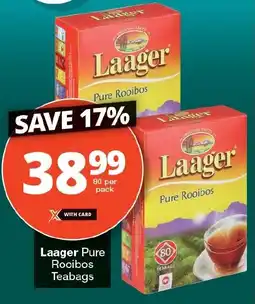 Checkers Laager Pure Rooibos Teabags offer