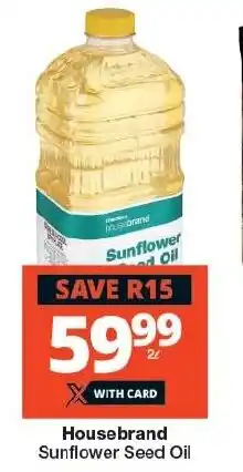 Checkers Housebrand Sunflower Seed Oil offer