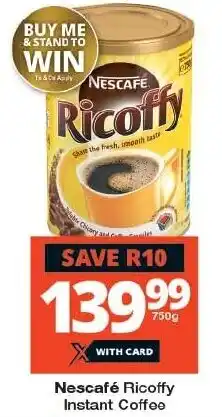 Checkers Nescafé Ricoffy Instant Coffee offer