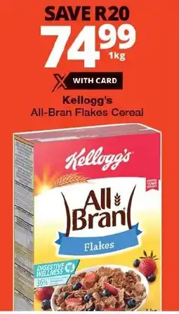 Checkers Kellogg's All-Bran Flakes Cereal offer