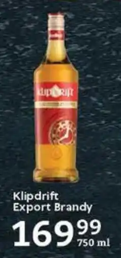 Oxford Freshmarket Klipdrift Export Brandy offer