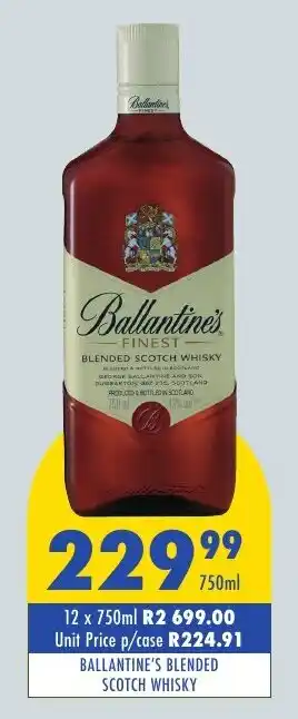 Tabooz BALLANTINE'S BLENDED SCOTCH WHISKY offer