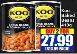 Three Star Cash and Carry Koo Baked Beans 410g offer