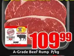 Three Star Cash and Carry A-Grade Beef Rump P/kg offer