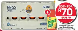 Pick n Pay Hypermarket PnP Large Eggs 18s and Knorr Aromat Canister Assorted 75g offer