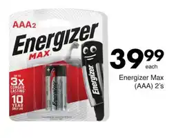 Save Hyper Energizer Max (AAA) 2's offer