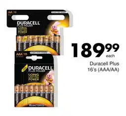 Save Hyper Duracell Plus 16's (AAA/AA) offer
