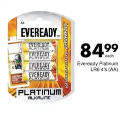 Save Hyper Eveready Platinum LR6 4's (AA) offer