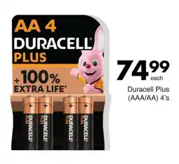 Save Hyper Duracell Plus (AAA/AA) 4's offer