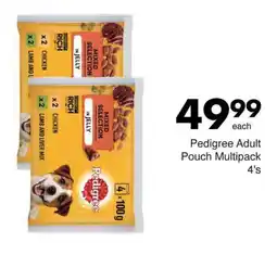 Pedigree Adult Pouch Multipack 4's