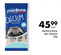 Save Hyper Marltons Bone 6pc Calcium 50g offer