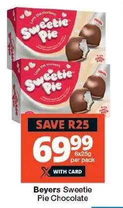 Checkers Beyers Sweetie Pie Chocolate offer