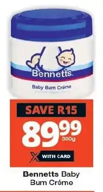 Checkers Bennetts Baby Bum Créme offer
