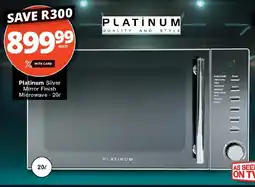 Checkers Platinum Silver Mirror Finish Microwave offer