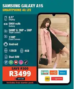 Checkers SAMSUNG GALAXY A15 SMARTPHONE 4G LTE offer