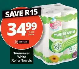 Checkers Twinsaver White Roller Towels offer