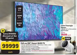 Makro 248 cm (98") Smart QLED TV + FREE 2 Gen Freestyle Viewer offer