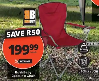 Checkers BushBaby Captain's Chair offer