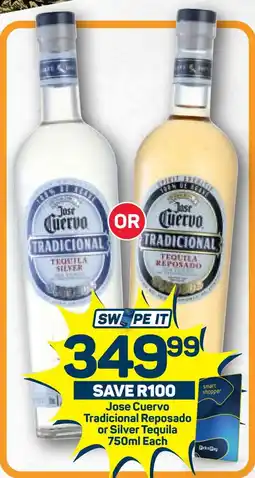 Pick n Pay Jose Cuervo Tradicional Reposado or Silver Tequila 750ml Each offer