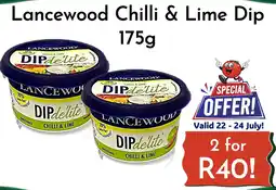 Foodeez Lancewood Chilli & Lime Dip 175g offer