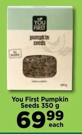 Food Lover's Market You First Pumpkin Seeds 350 g offer
