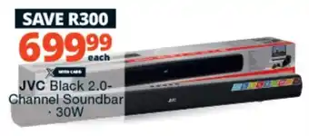 Checkers Hyper JVC Black 2.0- Channel Soundbar offer