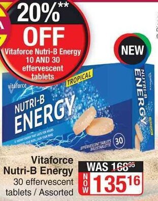 Dis-Chem Vitaforce Nutri-B Energy offer