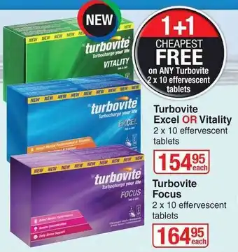 Dis-Chem Turbovite Excel or Vitality offer