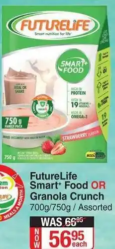 Dis-Chem FutureLife Smart+ Food or Granola Crunch 700g/750g offer